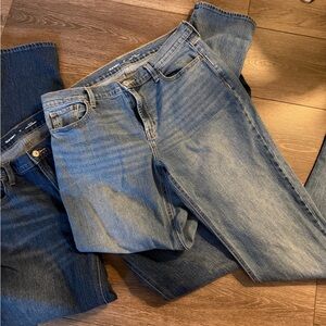 Old Navy 2 pair Boyfriend Blue Denim Jeans